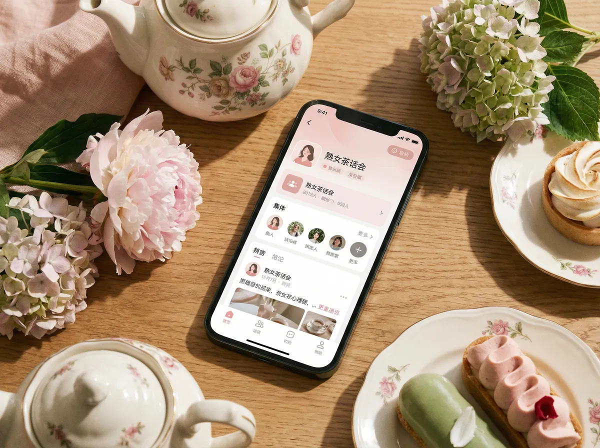 彩月七绪 手机应用界面展示